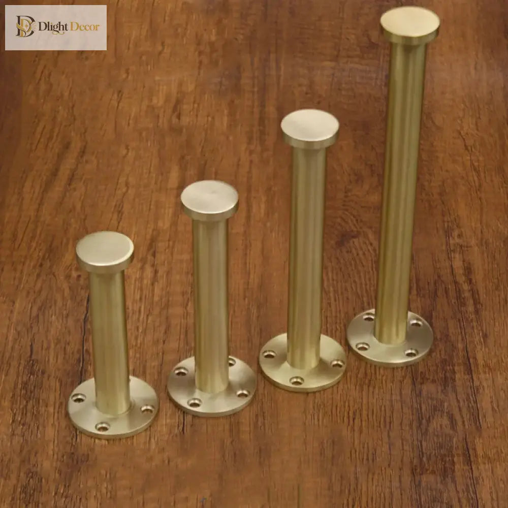 Solid Brass Cabinet Leg – Gold Furniture Feet for Kitchen TV Stands and Cupboards Cabinet Legs