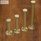 Solid Brass Cabinet Leg – Gold Furniture Feet for Kitchen TV Stands and Cupboards Cabinet Legs