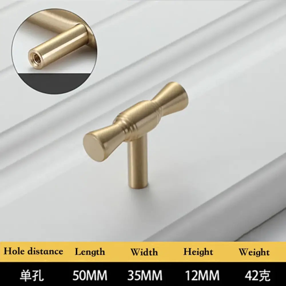 Solid Brass Kitchen Cabinet Handles – Modern Bar Pulls for Drawers and Wardrobes 50mm Handles