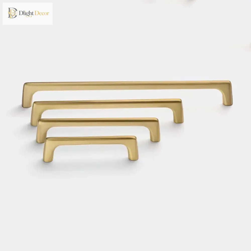 Solid Brass Wardrobe Handles – Integrated Cabinet Pulls and Furniture Bar Handles (106mm-332mm) Handles