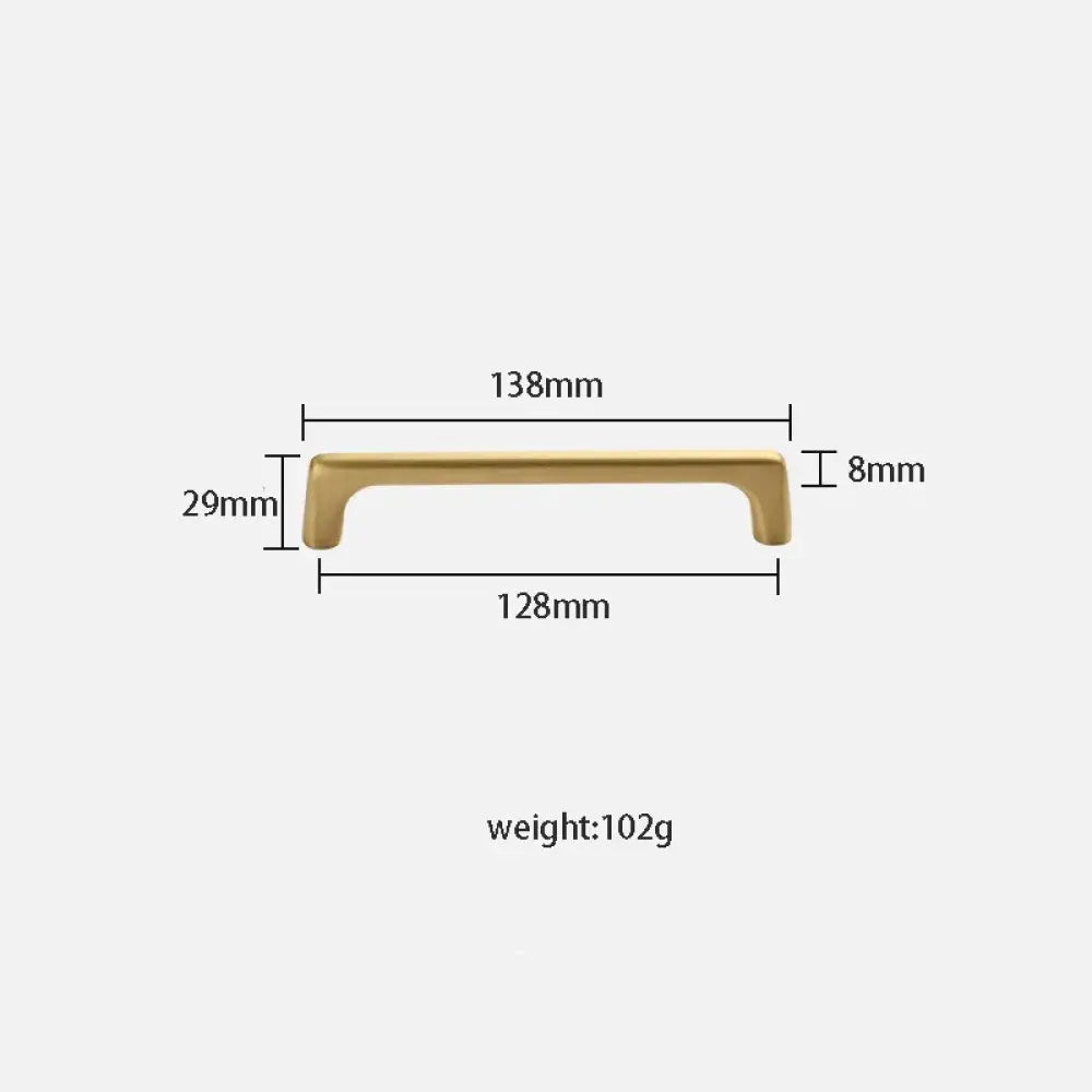 Solid Brass Wardrobe Handles – Integrated Cabinet Pulls and Furniture Bar Handles (106mm-332mm) TB2040-XM Handles