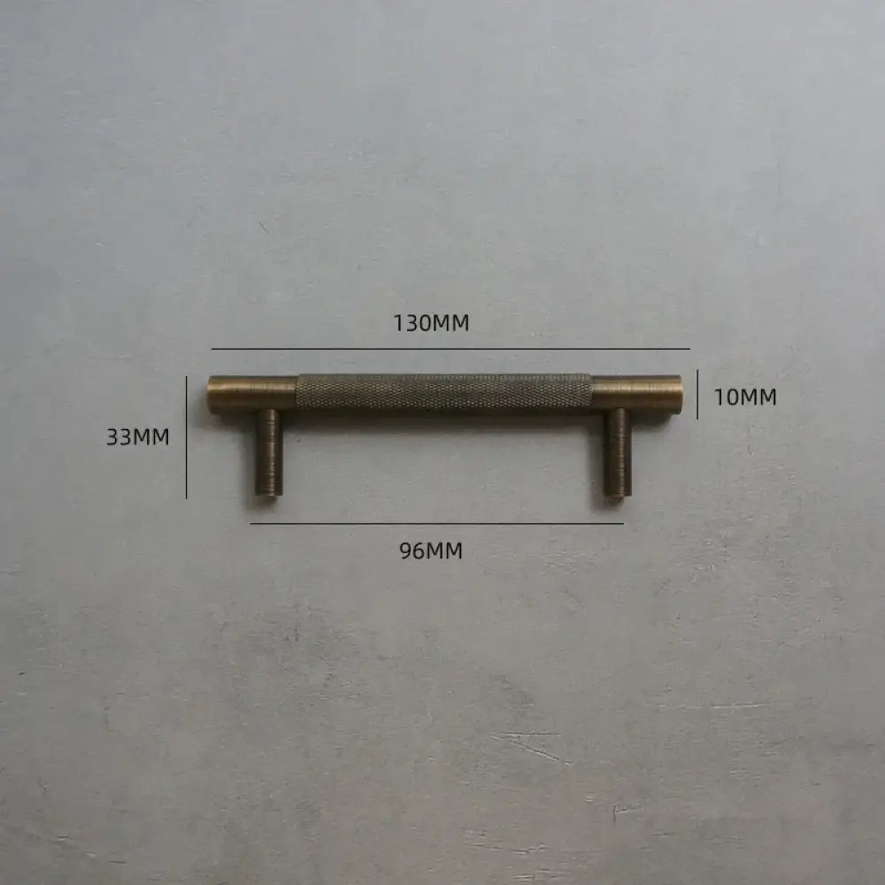 Solid Bronze Cabinet Handles – Antique Brass Wardrobe Bars and Drawer Pulls (20mm-500mm) 130mm Handles