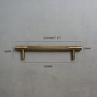 Solid Bronze Cabinet Handles – Antique Brass Wardrobe Bars and Drawer Pulls (20mm-500mm) 200mm Handles