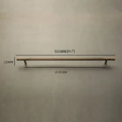Solid Bronze Cabinet Handles – Antique Brass Wardrobe Bars and Drawer Pulls (20mm-500mm) 500mm Handles