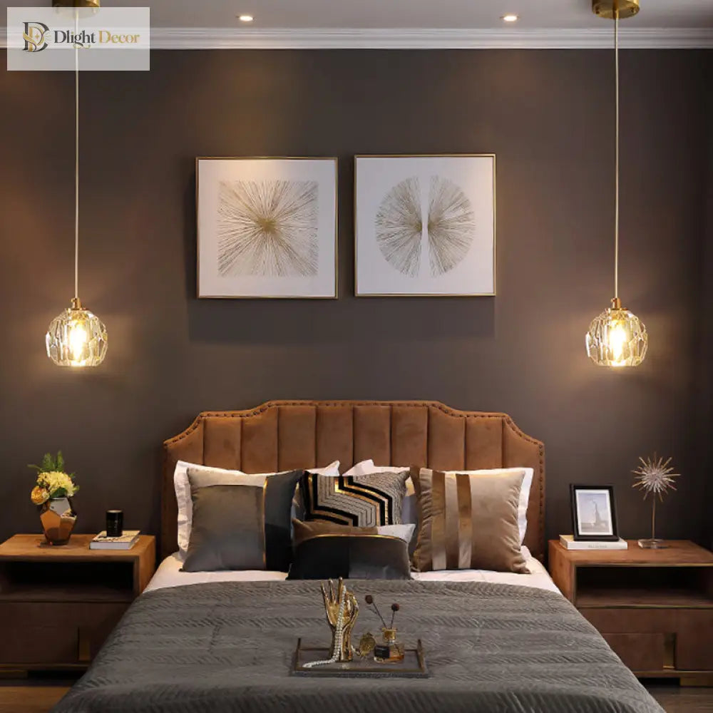 Sophia’s Stunning Crystal Gold Pendant Lamp - Illuminate With Elegance Lights