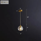 Sophia’s Stunning Crystal Gold Pendant Lamp - Illuminate With Elegance Lights