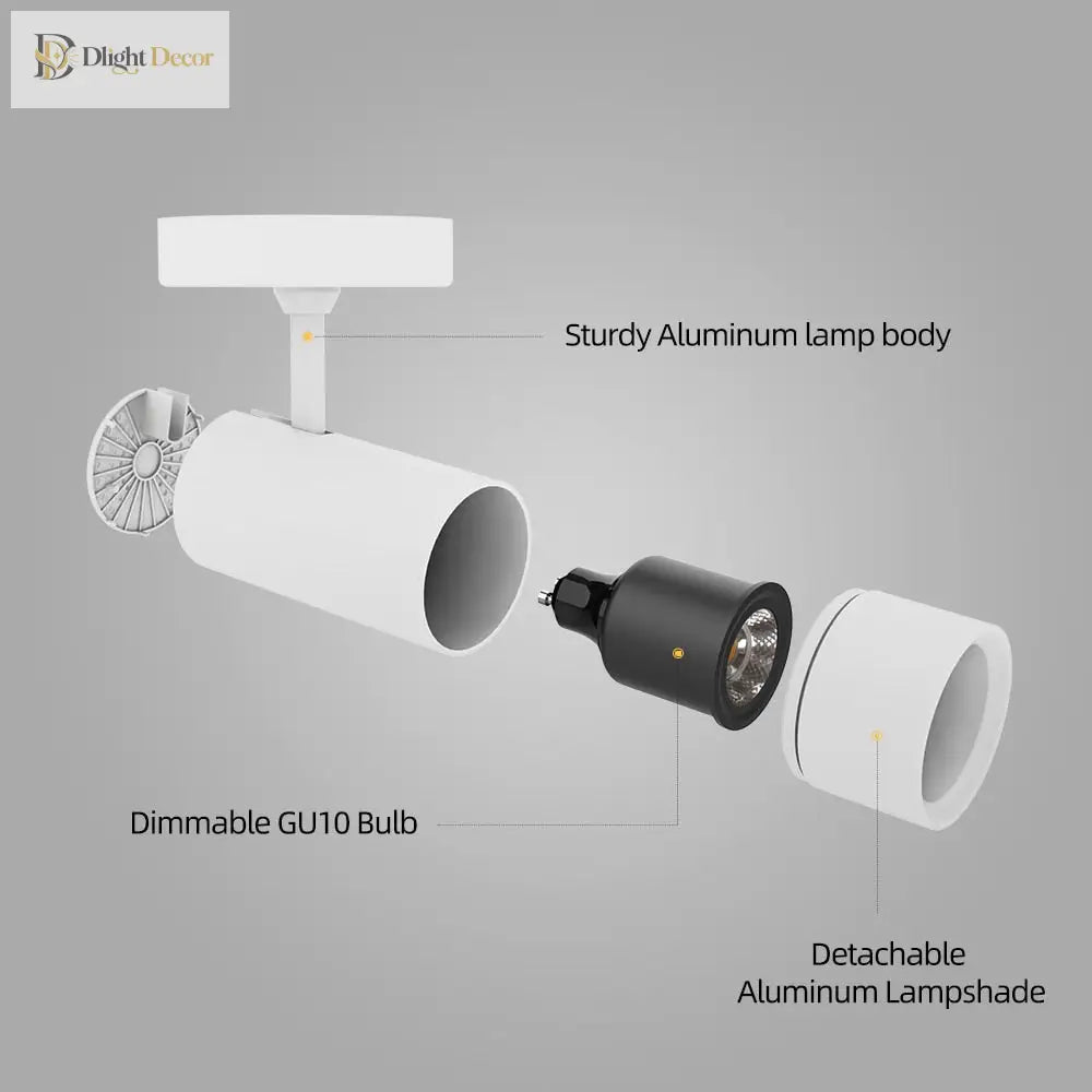 Sophia’s 360° Adjustable Ceiling/Wall Spotlight With Dimmable Gu10 Replaceable Bulb