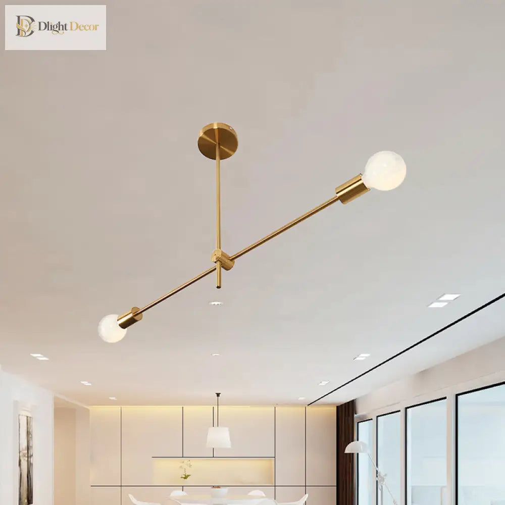 Sophia’s Modern Brass Chandelier - Timeless Elegance