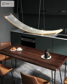 Sophia’s Luxurious Arch Chandelier - Modern Crystal Brilliance Ceiling Light Fixtures