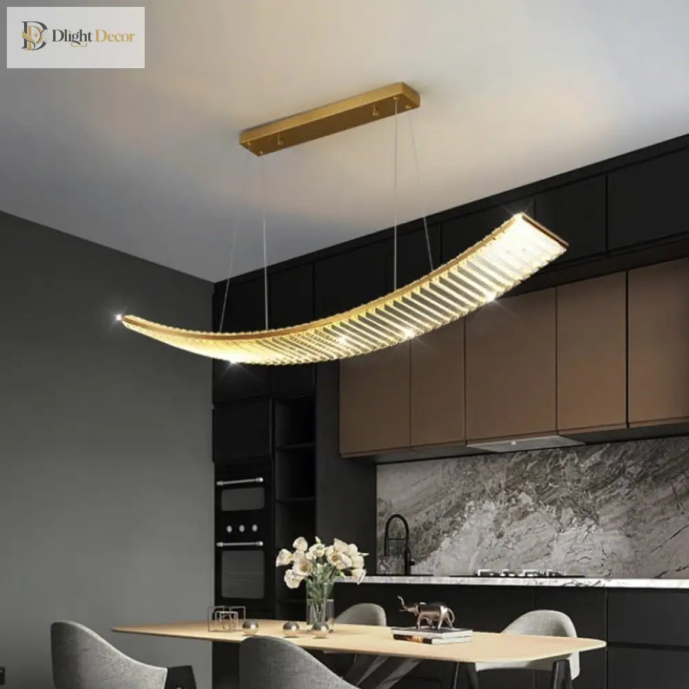 Sophia’s Luxurious Arch Chandelier - Modern Crystal Brilliance Ceiling Light Fixtures
