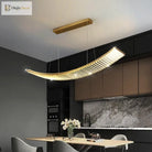 Sophia’s Luxurious Arch Chandelier - Modern Crystal Brilliance Ceiling Light Fixtures