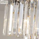Sophisticated Silver Crystal Chandelier - Ideal For Dining Rooms And Kitchen Islands Luxury Led