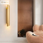 Sophisticated Modern Led Wall Lamp - Radiant Gold Lighting Fixture For Living Rooms Bedrooms And
