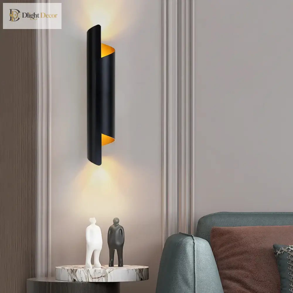 Sophisticated Modern Led Wall Lamp - Radiant Gold Lighting Fixture For Living Rooms Bedrooms And