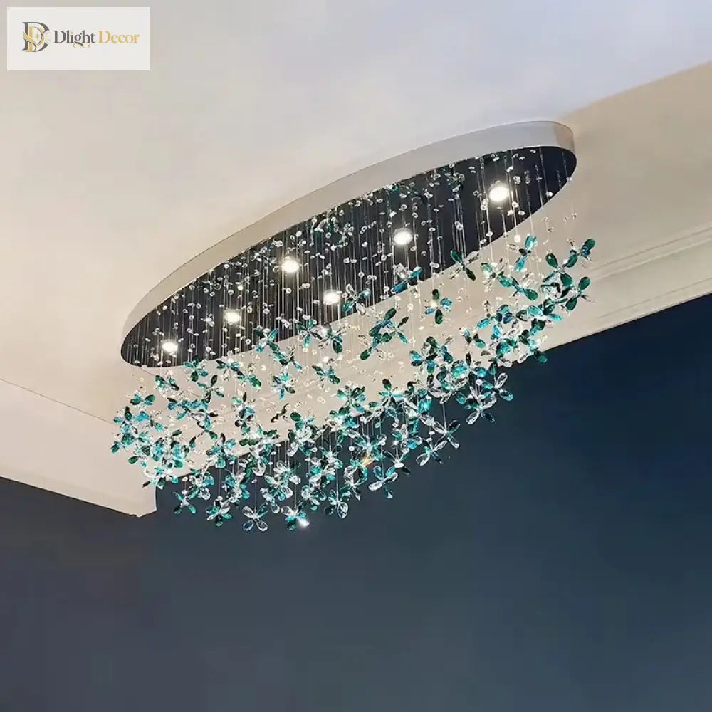 Spiral Design Modern Crystal Chandelier - Elegance For Staircase Lighting Living Room Hotel Lobby