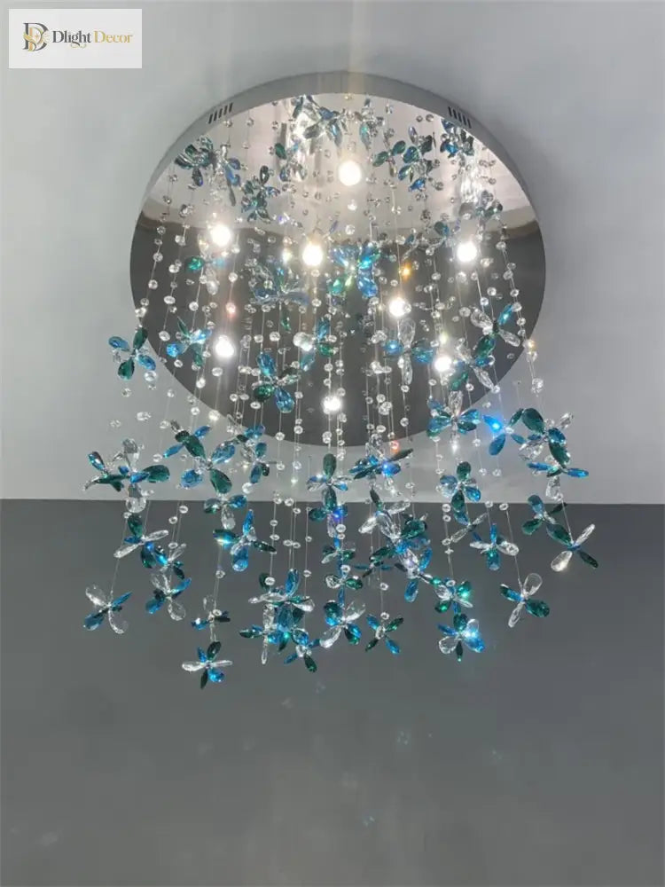 Spiral Design Modern Crystal Chandelier - Elegance For Staircase Lighting Living Room Hotel Lobby