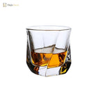 Dlight Decor Spiral Square Glass Cup Set 170ml (1pc/2pc) Cocktail Glasses