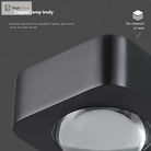 Square Copper Bedroom Wall Lamp - Modern High - End Luxury Led Light For Living Room Double Head