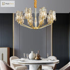 Stainless Steel Living Room Dining Chandelier - Designer Post - Modern Elegance For Villas And