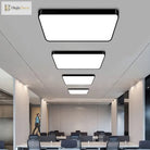 Starburst: Geometric Led Ceiling Light - Contemporary Office Fixture Acrylic Flush Mount