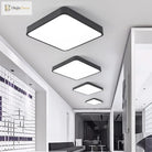 Starburst: Geometric Led Ceiling Light - Contemporary Office Fixture Acrylic Flush Mount