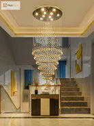 Starry Crystal Loft Chandelier - High - Quality Pendant Light For Elegant Spaces Chandelier