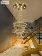 Starry Crystal Loft Chandelier - High - Quality Pendant Light For Elegant Spaces Chandelier