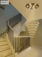 Starry Crystal Loft Chandelier - High - Quality Pendant Light For Elegant Spaces Chandelier