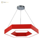 Stella’s Contemporary Led Honeycomb Pendant Light - Vibrant Green/Blue/Red In White/Warm/Natural