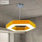 Stella’s Contemporary Led Honeycomb Pendant Light - Vibrant Green/Blue/Red In White/Warm/Natural