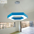 Stella’s Contemporary Led Honeycomb Pendant Light - Vibrant Green/Blue/Red In White/Warm/Natural