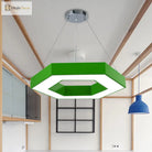 Stella’s Contemporary Led Honeycomb Pendant Light - Vibrant Green/Blue/Red In White/Warm/Natural