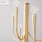 Swoop Arm Chandelier - Retro Elegance For Luxurious Living And Dining Spaces Ceiling Light