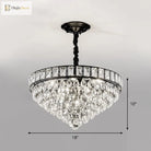 Sylvia Sparkling Symphony: Modern Black 6 - Light Chandelier