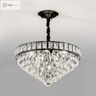 Sylvia Sparkling Symphony: Modern Black 6 - Light Chandelier
