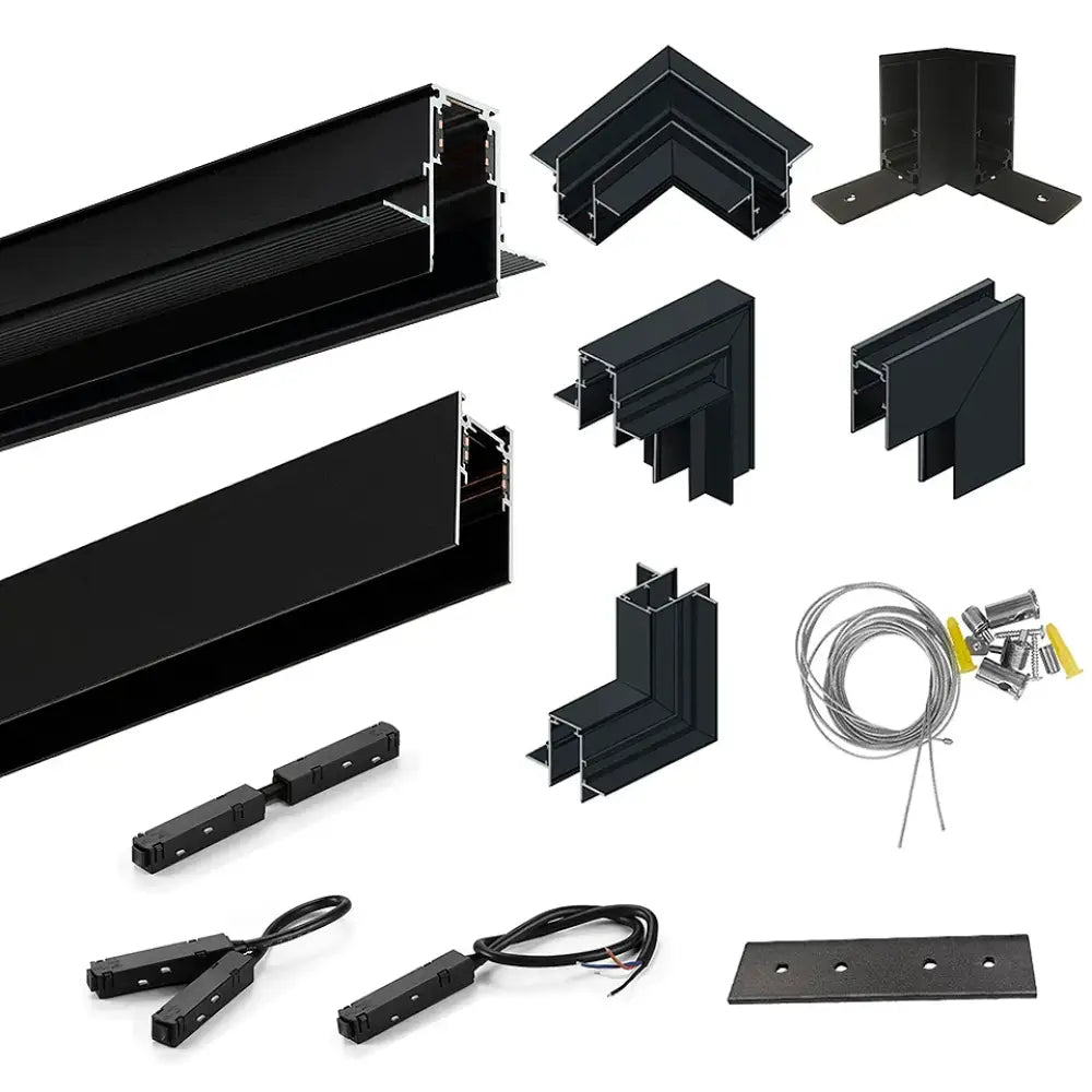 Tarck Only - 2m Magnetic Rail Linear Track Lighting Accessories - Ceiling Magnet Track Kits ceiling light
