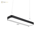 Teagan Linear Luminosity: Modern Black Led Pendant Light