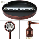 Rustic Charm Meets Modern Functionality: The Copper Halo Wall Sconce