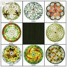 Tiffany Stained Glass Round Ultra - Thin Ceiling Lamp - Elegance For Balconies Corridors Bedrooms