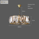 Timeless Classic American Led Crystal Chandelier - Available In Gold Silver And Black Finishes