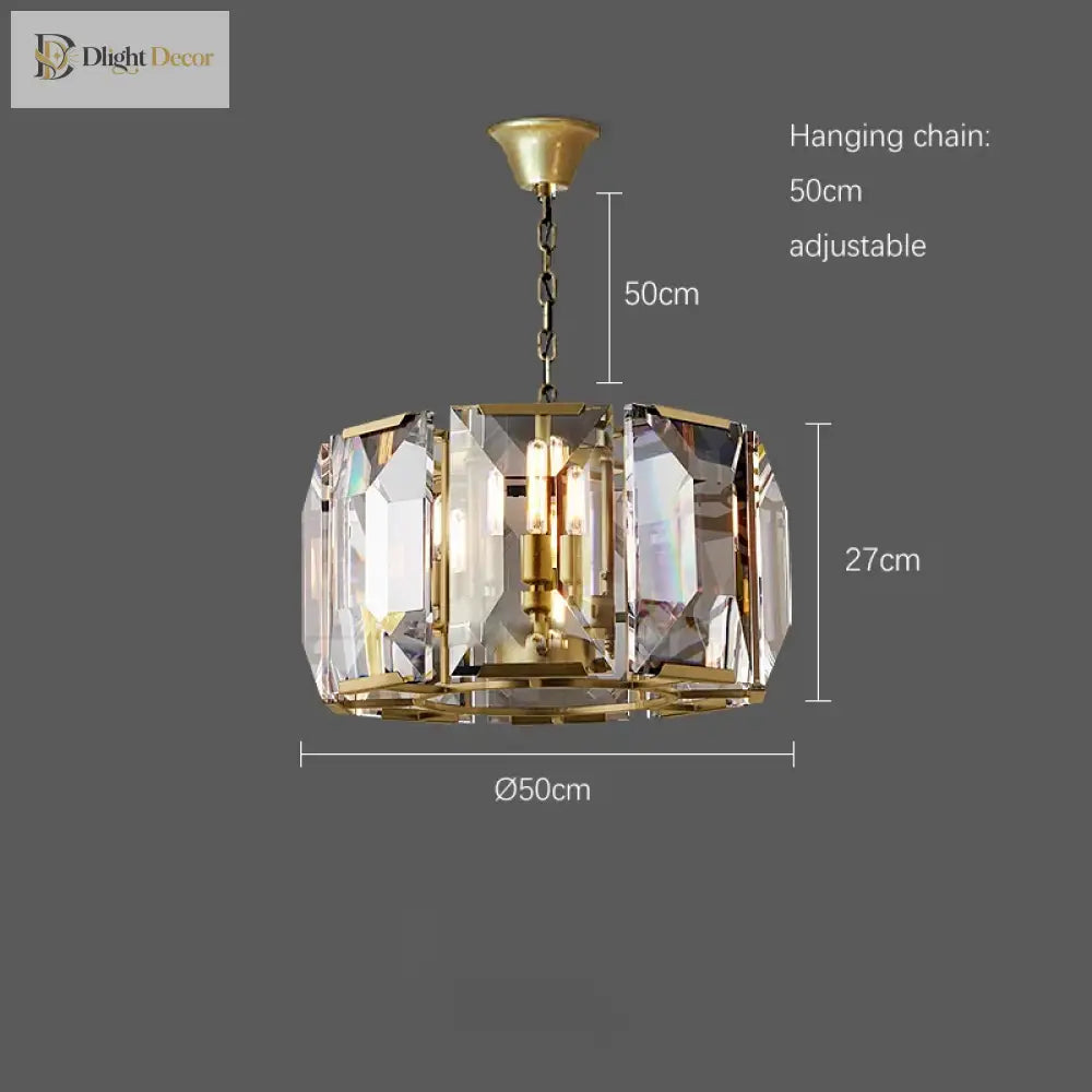Timeless Classic American Led Crystal Chandelier - Available In Gold Silver And Black Finishes