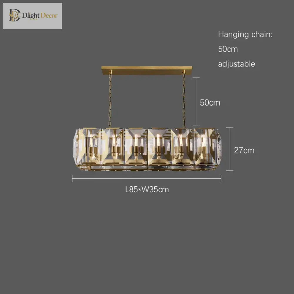 Timeless Classic American Led Crystal Chandelier - Available In Gold Silver And Black Finishes