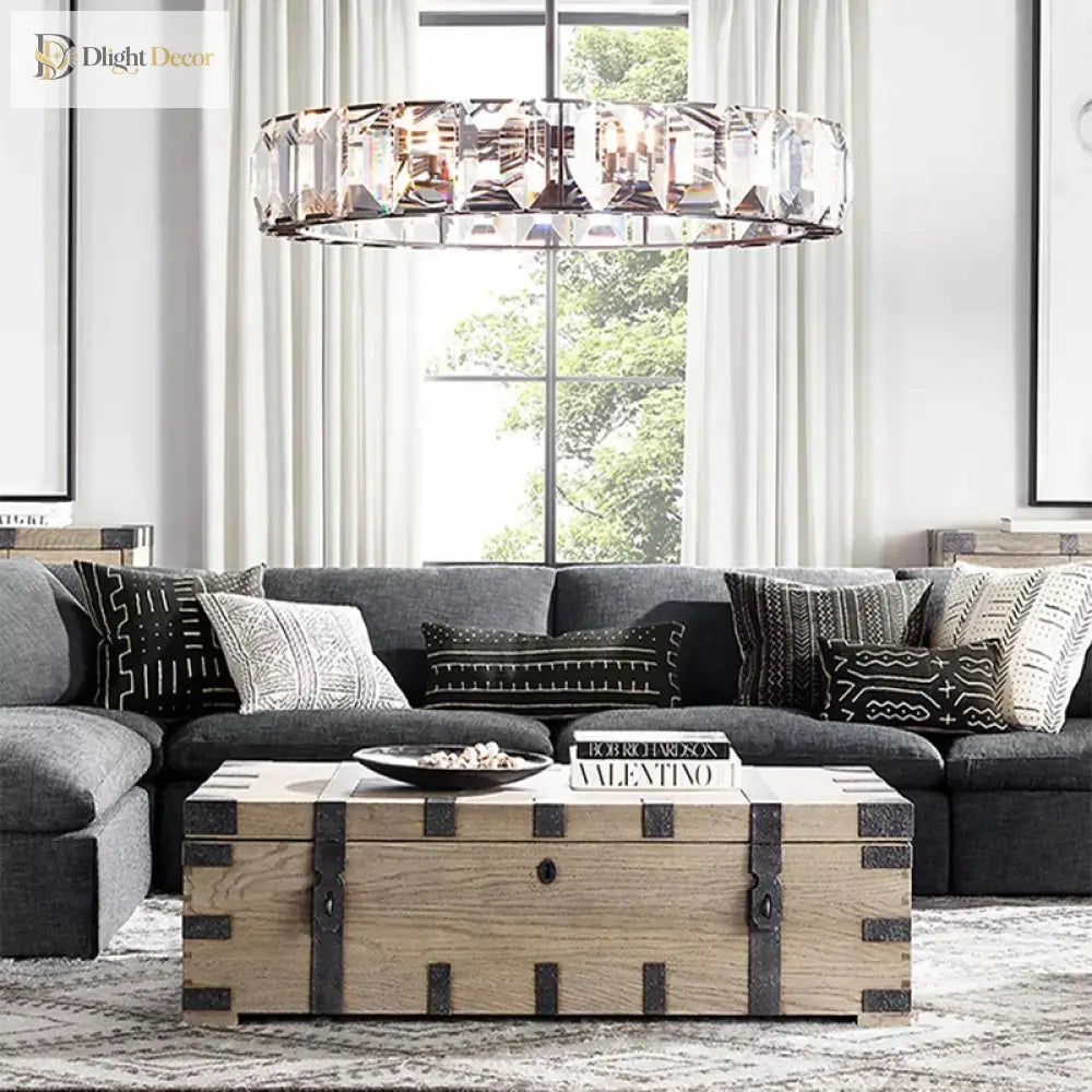 Timeless Classic American Led Crystal Chandelier - Available In Gold Silver And Black Finishes