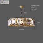 Timeless Classic American Led Crystal Chandelier - Available In Gold Silver And Black Finishes