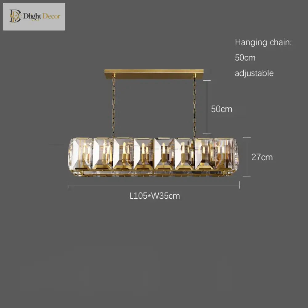 Timeless Classic American Led Crystal Chandelier - Available In Gold Silver And Black Finishes