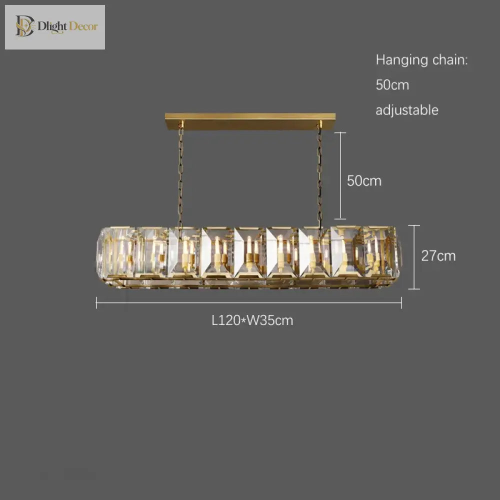 Timeless Classic American Led Crystal Chandelier - Available In Gold Silver And Black Finishes