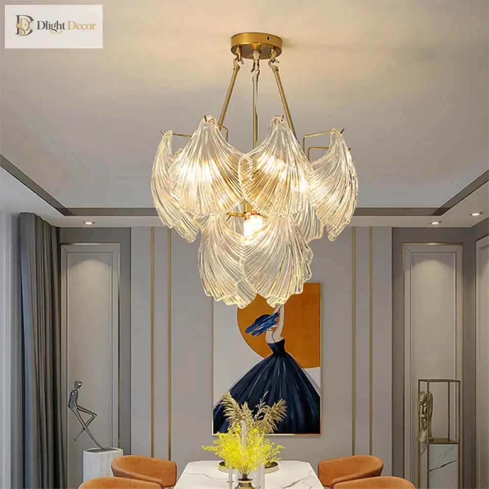 Timeless Postmodern Light Luxury Chandelier - Retro Wrought Iron And Crystal Design Perfect For