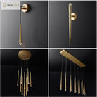 Trendy American Classic Crystal Chrome Chandelier - Led Hanging Lamp Pendant Lights