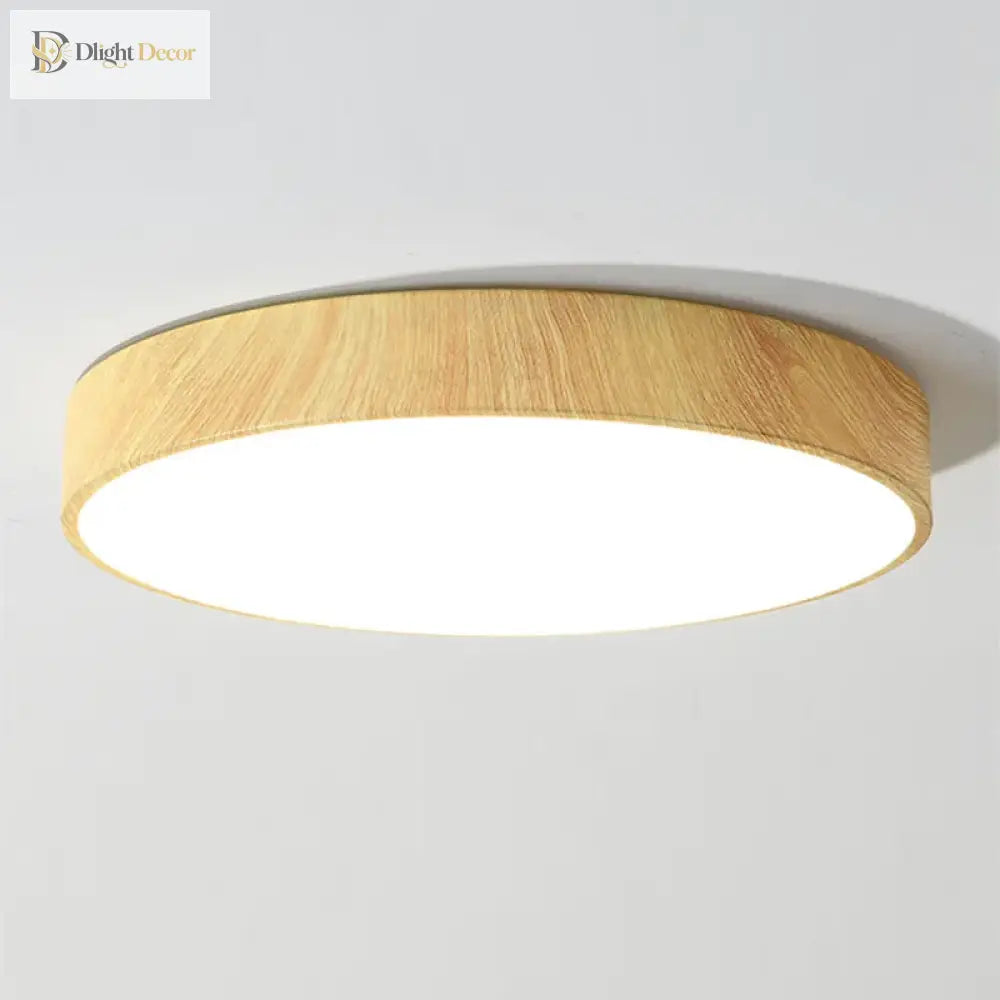 Ultra - Thin Wood Grain Led Ceiling Light - Modern Lighting Fixture Ceiling Light