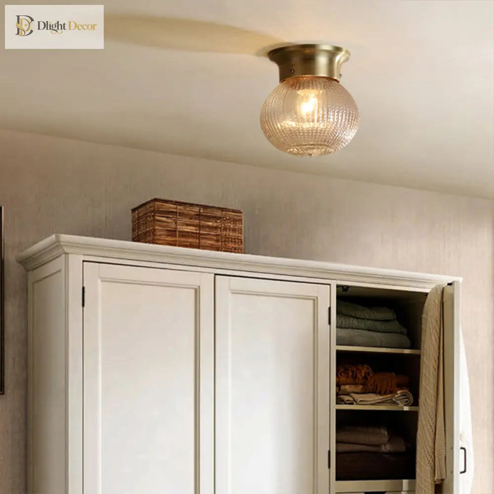 Valentina Modern Gold Flush Mount Ceiling Light